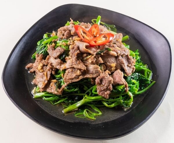 Bò xào rau muống