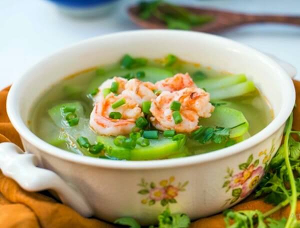 Canh mướp hương tôm khô