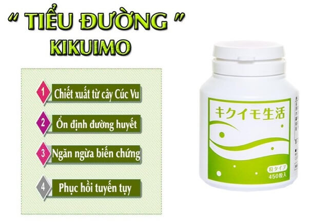 Viên uống hỗ trợ điều trị tiểu đường Kikuimo