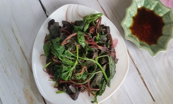 Rau dền luộc