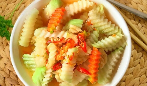Hình ảnh su hào muối
